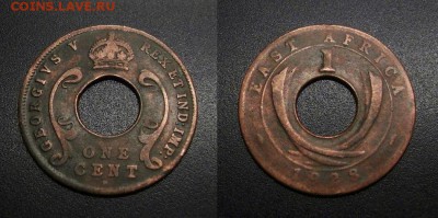 МОНЕТЫ МИРА 11-18 - Брит. Восточная Африка – 1 цент (1928)
