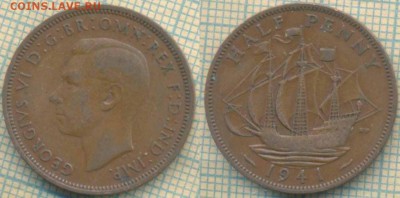 Великобритания полпенни 1941 г., до 15.11.2018 г. 22.00 по М - Великобритания полпенни 1941  4452