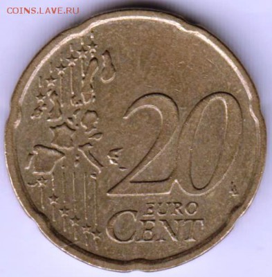 Германия 20 евроцентов 2002 г. D до 24.00 18.11.18 г. - 009