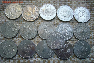 Австралия - Ассорти 50 центов - 16 шт - 14-11-18 - 23-10 мск - P1980977.JPG