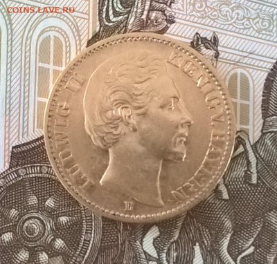 Германия 1873 20 марок (D) - 801в