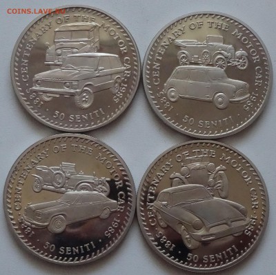 Тонга 50 сенити 1985 г. 4 шт. автомобили пруф на оценку - DSC02622 - копия.JPG