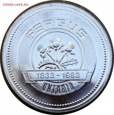 A92 Канада торговый доллар FERGUS, Ont 1983 19.11 в 22°° - A92 Token Canada FERGUS 1983_3