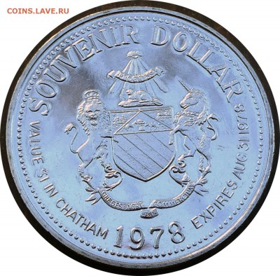A93 Канада торговый доллар CHATHAM, Ont 1978 19.11 в 22°° - A93 Token Canada CHATHAM 1978_2