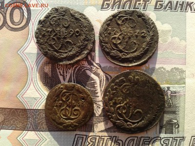 Денга 1772,17??,1790,Полушка 1768 до 19.11 22.00 по Москве - Фото-0019