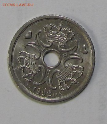 1 крона Дания 1992 г. до 16-11-18 - 1-92