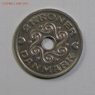 2 кроны Дания 1993г. до 16-11-18 - 2-93