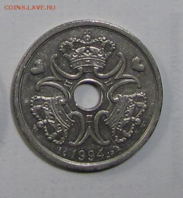 2 кроны Дания 1994г. до 16-11-18 - 94