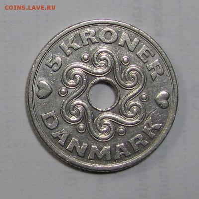 5 крон Дания 1994 г. до 16-11-18 - 5-94a