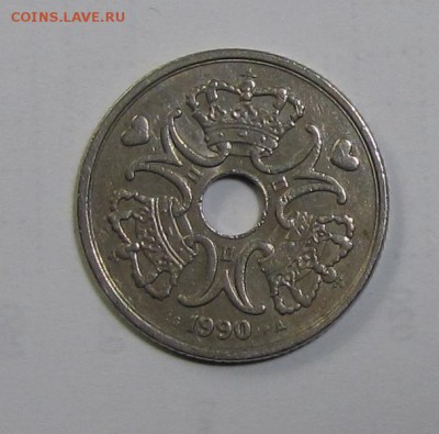 5 крон Дания 1990 г. до 16-11-18 - 5-90