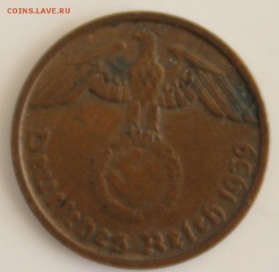 С РУБ.ГЕРМАНИЯ 2 пфеннига 1939г."D" до 19.11 в 22-00 - IMG_5253.JPG