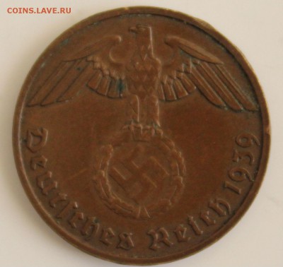 С РУБ.ГЕРМАНИЯ 2 пфеннига 1939г."B" до 19.11 в 22-00 - IMG_5255.JPG