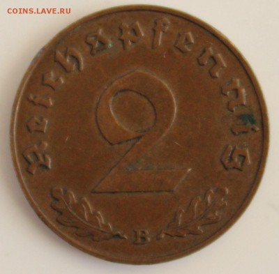 С РУБ.ГЕРМАНИЯ 2 пфеннига 1939г."B" до 19.11 в 22-00 - IMG_5254.JPG