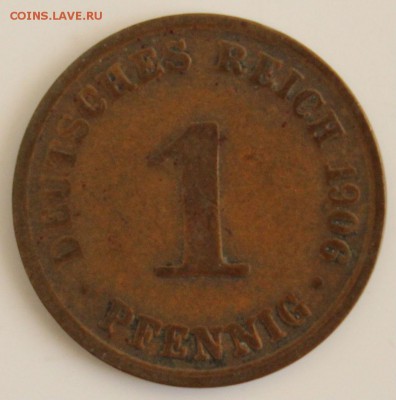 С РУБ.ГЕРМАНИЯ 1 пфенниг 1906г."А" до 19.11 в 22-00 - IMG_5260.JPG