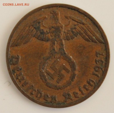 С РУБ.ГЕРМАНИЯ 1 пфенниг 1937г."F" до 19.11 в 22-00 - IMG_5273.JPG