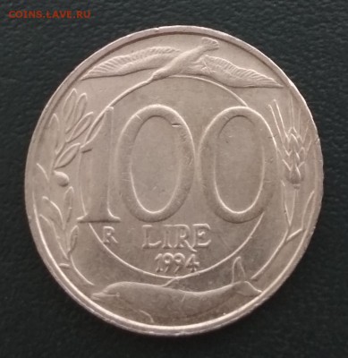 Италия 100 лир 1994 до 18.11.18 в 22.00 мск - IMG_20181113_112355