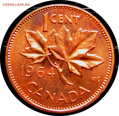 R93 1¢ Канада 1964 UNC до 28.05 в 21°° - R93 Canada 1c 1964_1