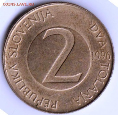 Словения 2 толара 1996 г. до 24.00 20.11.18 г. - 012