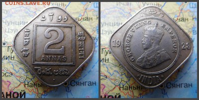 Индия - Британская 2 анны, 1928 - 19