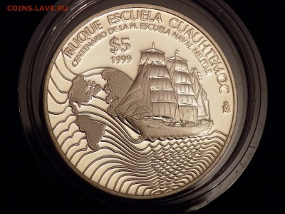 Мексика 5 долларов, 1999 год. Корабль Cuauhtemoc - DSCN3119.JPG