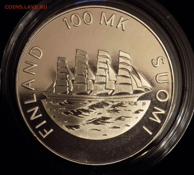 Финляндия 100 марок 1991 Аланды Парусник - DSCN3112.JPG