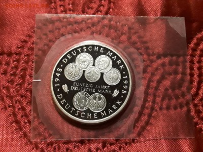 Германия. ФРГ. 10 марок 1998 г. D. Proof. До 17.11.18. - 20181114_220643