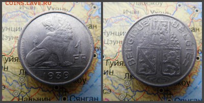 Бельгия 1 франк, 1939 - 3