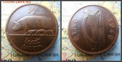 Ирландия ½ пенни, 1949 - 11