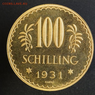 100 шиллингов 1931 - реверс