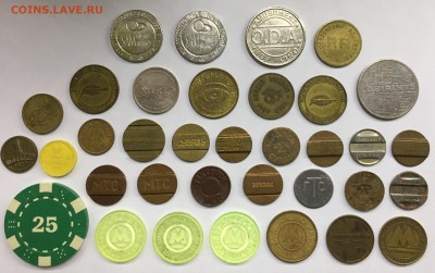 35 разных жетонов - 66DC41A6-C2CF-4C06-B86F-DFEB866BF807