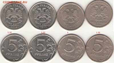 5 рублей 98,08,12,14г. Редкие и нечастые разновиды ММД,СПМД - 1.JPG