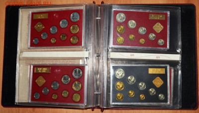 наборы 74,75,76,77,78,79,80 в альбоме collector coin sets - н