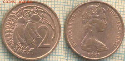 Новая Зеландия 2 цента 1967 г, до 21.11.2018 г. 22.00 по Мос - Новая Зеландия 2 цента 1967 4518