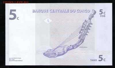 КОНГО 5 СЕНТИМ 1997 UNC - 16 001