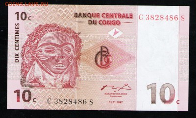 КОНГО 10 СЕНТИМ 1997 UNC - 17 001