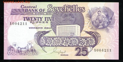 СЕЙШЕЛЫ 25 РУПИЙ 1989 UNC - 1 001