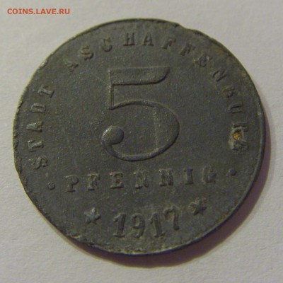Нотгельд 5 пфеннигов 1917 Ашаффенбург №1 24.11.18 22:00 М - CIMG9701.JPG