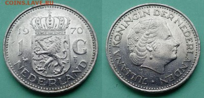Нидерланды - 1 гульден 1970 года до 26.11 - нидерланды 1 гульден 1970 года