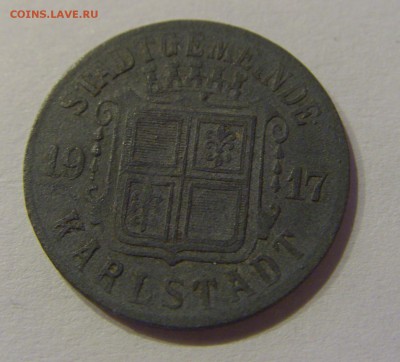 Нотгельд 5 пфеннигов 1917 Карлштадт №1 24.11.18 22:00 М - CIMG9795.JPG