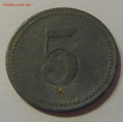 Нотгельд 5 пфеннигов 1917 Карлштадт №1 24.11.18 22:00 М - CIMG9793.JPG