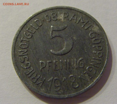 Нотгельд 5 пфеннигов 1918 Гёппинген №3 24.11.18 22:00 М - CIMG9817.JPG