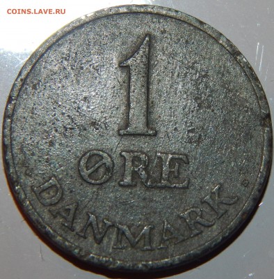 С 1 рубля 1 эре 1953 г., Дания,  до 22:00 21.11.2018 г. - Дания 1 эре 1953-1.JPG