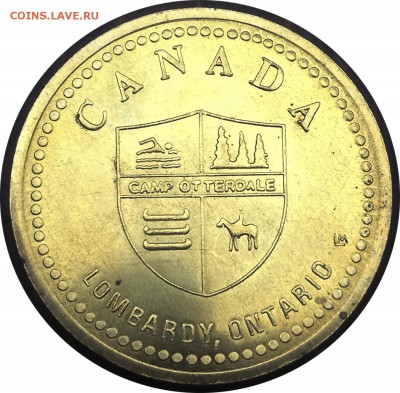 B21 Канада жетон 1$ Lombardy, Ont 1992 до 26.11 в 22°° - B21 Canada Token Lombardy 1992_1
