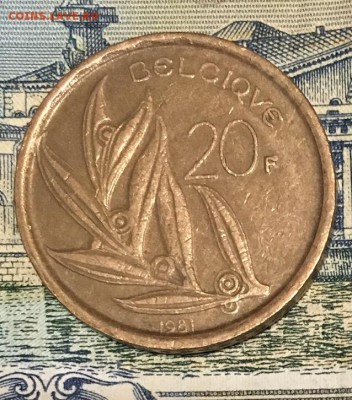 С Рубля Бельгия, 20 франков 1981 года  23.11.2018 22:00 - франк