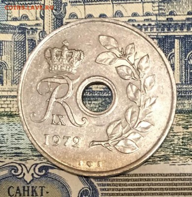 С Рубля Фредерик IX.Дания 25 эре 1972 года  23.11.2018 22:00 - 197
