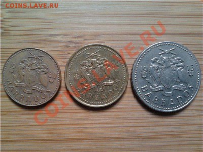 Барбадос, подборка из 3 монет, до 30.05.2011г, 22-00 мск - Барбадос.