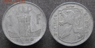 Бельгия 1 франк 1946 до 26-11-18 в 22:00 - 4 4 Бельгия 1 франк 1946   515