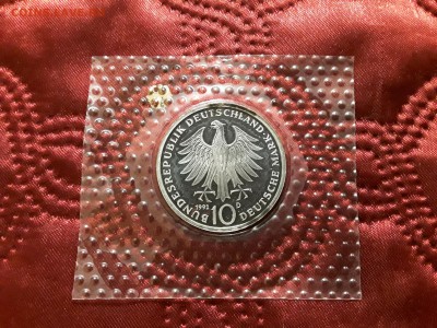 Германия. ФРГ. 10 марок 1992 г. Proof. До 25.11.18. - 20181120_215627