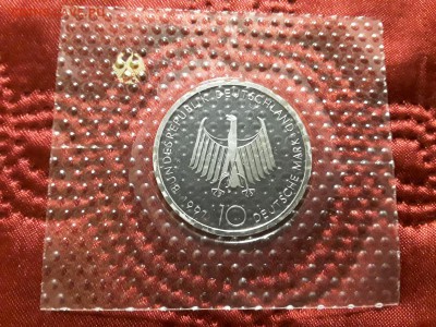 Германия. ФРГ. 10 марок 1997 г. Дизель. Proof. До 25.11.18. - 20181120_215916