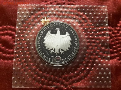 Германия. ФРГ. 10 марок 1989 г. Бонн. Proof. До 25.11.18. - 20181120_215946